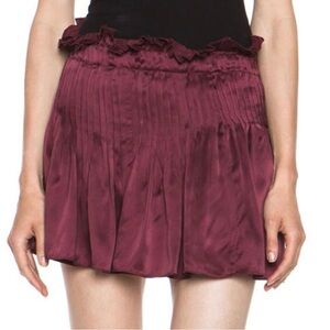 ISABEL MARANT ETOILE
Volga Pleated Satin Skirt